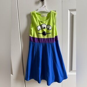 Girls 6T Toy Story Pizza Planet Alien Dress
